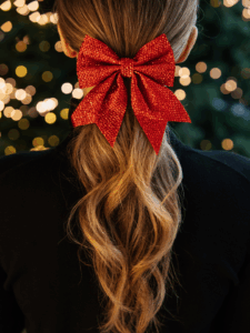 Peinado navidad accesorios